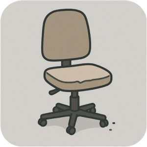 stevenage-skip-hire-Upholstered Seat-Office Chair-waste